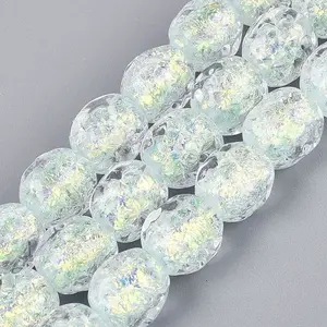 Handmade Foil Glass Beads Strands