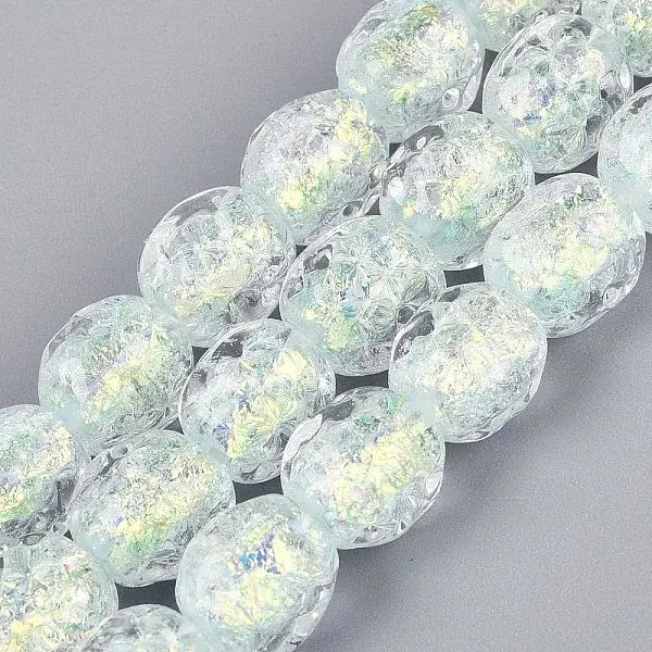 Handmade Foil Glass Beads Strands