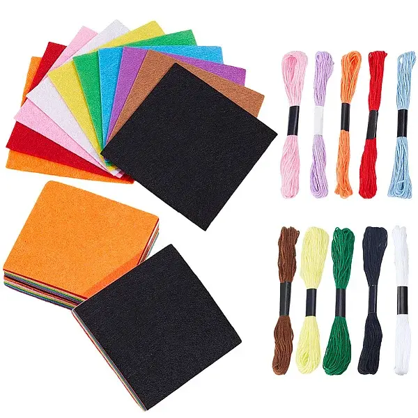 40Pcs Square Felt Fabric