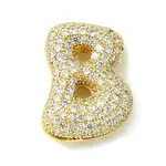 Rack Plating Brass Cubic Zirconia Pendants