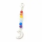 Chakra Theme Natural & Dyed Malaysia Jade Beaded Pendant Decorations