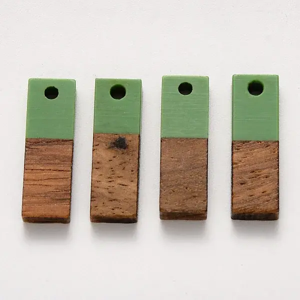 Resin & Walnut Wood Pendants