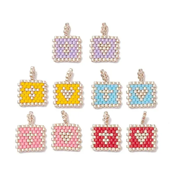 2Pcs Handmade MIYUKI Round Rocailles Seed Loom Pattern