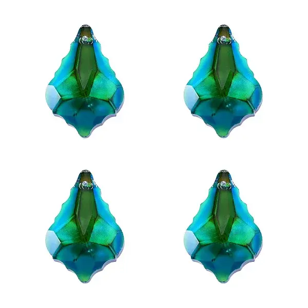 4Pcs Glass Pendants