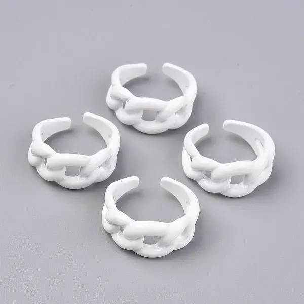 Spray Painted Alloy Cuff Rings