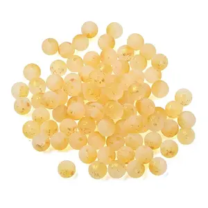 Frosted Transparent Glass Beads