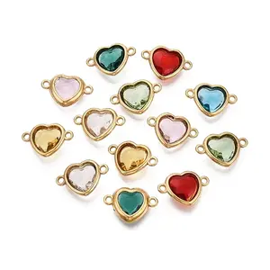304 Stainless Steel Glass Connector Charms