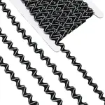24.5-25 yards Two Tone Polyester Wave Lace Trim Ribbon