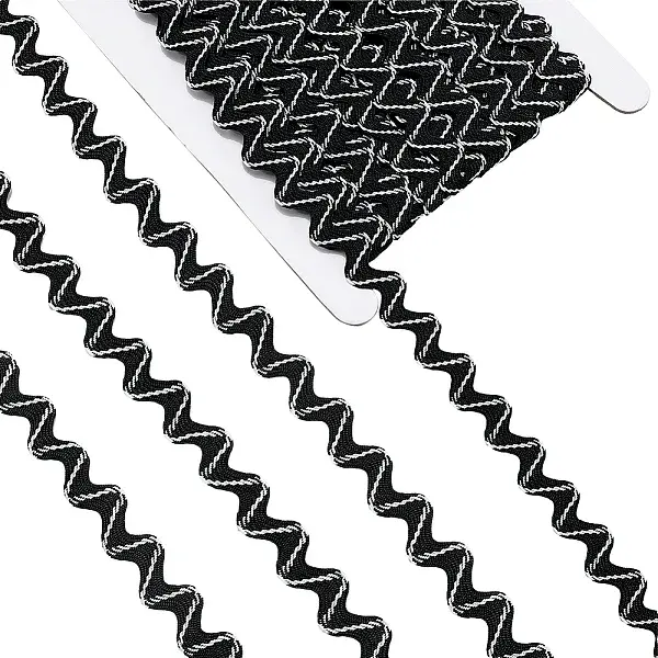 24.5-25 yards Two Tone Polyester Ric Rac Trim