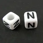 Letter Acrylic European Large Hole Beads