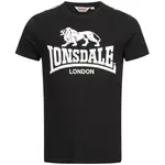 LONSDALE Tričko 'Sheviock'  čierna / biela