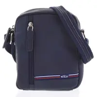 Pánská kožená taška na doklady modrá - WILD Monty