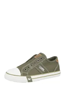 MUSTANG Slip-on obuv  zelená / biela