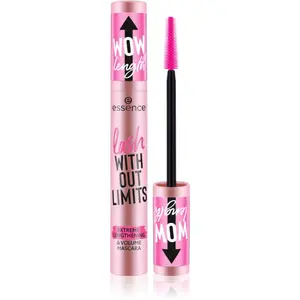 essence lash WITHOUT LIMITS objemová a prodlužující řasenka odstín Black 13 ml