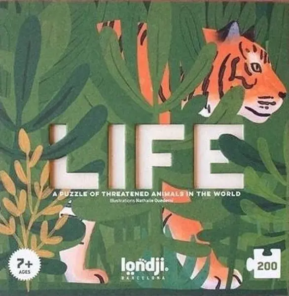 Puzzle LIFE Ohrožená zvířata - 200 dílků