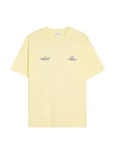 Bershka Tričko  tmavomodrá / svetložltá