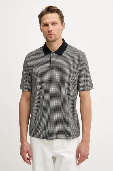 Armani Exchange polo tričko pánske bavlnené s elastanom