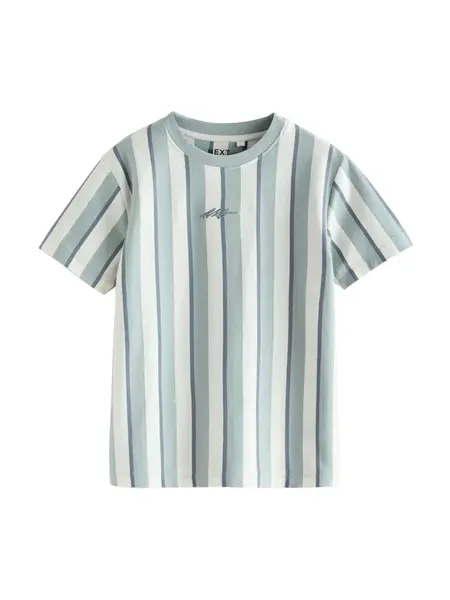 Next Tričko  modrozelená / modrosivá / biela