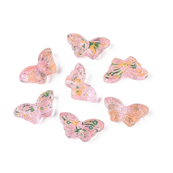 Picasso Transparent Glass Beads