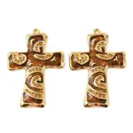 304 Stainless Steel Enamel Rhinestone Big Pendants