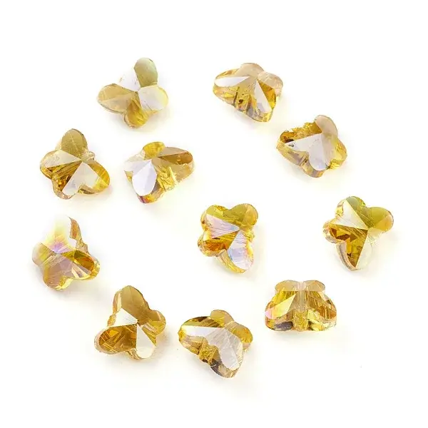Transparent Electroplate Glass Beads