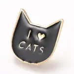 Alloy Enamel Kitten Brooches