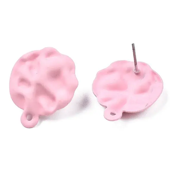 Spray Painted Iron Stud Earring Findings