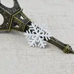 Christmas Snowflake Computerized Embroidery Cloth Self Adhesive Patches