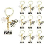 20Pcs Alloy Enamel Charm Keychains