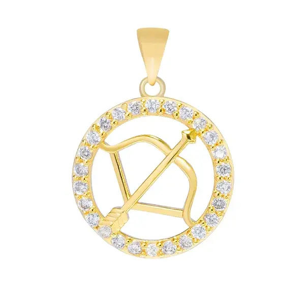 Brass Micro Pave Cubic Zirconia Pendants