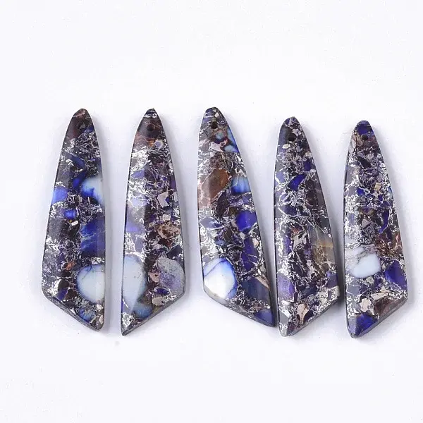 Synthetic Regalite/Imperial Jasper/Sea Sediment Jasper Pendants