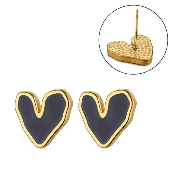 Valentine's Day 304 Stainless Steel Stud Earrings