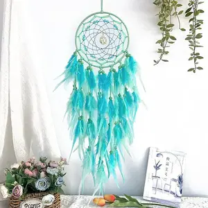 Woven Web/Net with Feather Hanging Ornaments