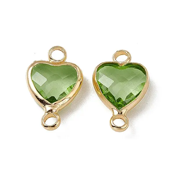 Transparent K9 Glass Connector Charms