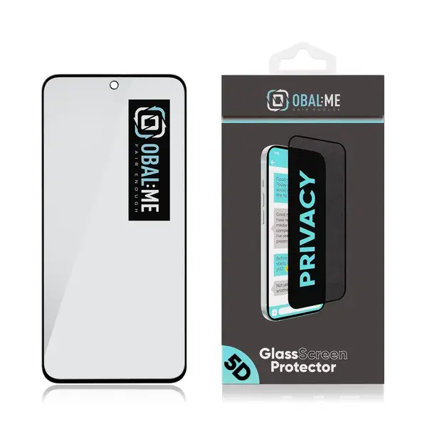 Tvrzené sklo OBAL:ME Privacy 5D pro Samsung Galaxy A35 5G, černá