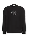 Calvin Klein Jeans Mikina  horčicová / čierna / biela
