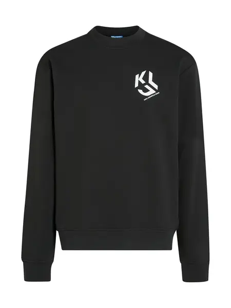 KARL LAGERFELD JEANS Mikina  čierna / biela