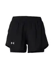UNDER ARMOUR Športové nohavice 'Fly-By'  čierna / biela