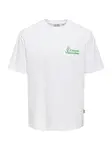 Only & Sons Tričko 'ONSFREDO'  zelená / biela
