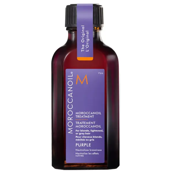Lehká olejová péče s fialovými pigmenty Moroccanoil Treatment Purple - 50 ml + dárek zdarma