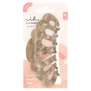 Velký skřipec do vlasů Invisibobble Clipstar XL Pure Pearlfection - perleťově béžový + dárek zdarma