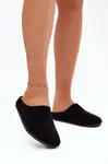 Dámske papuče z eko semišu čierne Kalvess