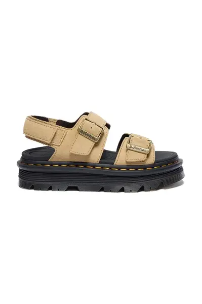 Dr. Martens sandály na platformě dámské semišové ZebZag Sandal