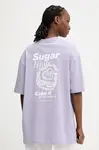 HUGO Blue tričko dámske bavlnené Oversized Tee B