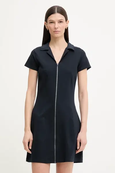 G-Star šaty s viskózou Soft sculpt fit flare