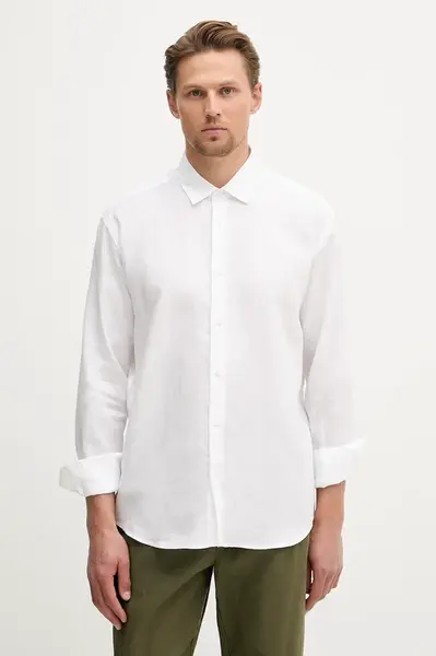 Trussardi košile pánská lněná