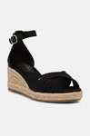 Tommy Hilfiger sandály na klínku MID WEDGE ESPAD X CROSS