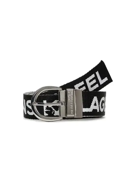 KARL LAGERFELD JEANS Opasky  čierna / biela