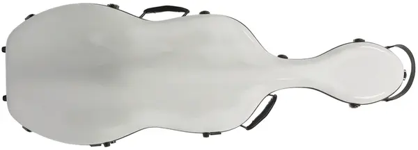 Razzor Fiberglass Cello Case White