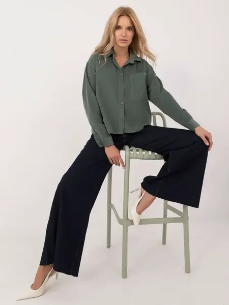 Shirt-D70046M11184A1-dark green